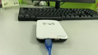 How to use JT6210 UHF RFID KB port output tags data easily [upl. by Rubina]