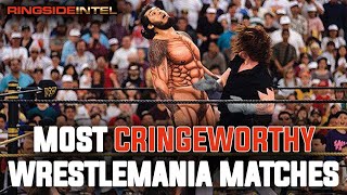 The 5 Most Cringeworthy WrestleMania Matches [upl. by Ecnarual]