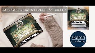 Tuto Gratuit Procreate  Construction dune chambre par collage [upl. by Lind157]