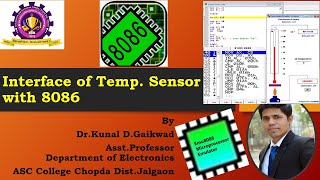 Temp Sensor interface with 8086 Microprocessor Emu 8086 explanation in Hindi [upl. by Lissi558]