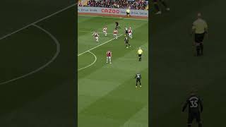 Bukayo Saka thunders home against Aston Villa  2223 Arsenal Goals of the season [upl. by Ycniuqed355]