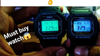 Casio GShock Watch G5600UE1DRTough Solar and Casio GShock Watch DW5600E1VQ G001 Unboxing [upl. by Arehs]