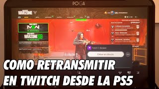 Como Hacer Stream en Twitch con la Playstation 5 [upl. by Lauter]