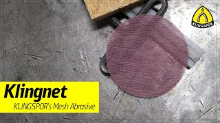 KLINGNET Mesh Abrasive  KLINGSPOR Abrasives USA [upl. by Siurtemed]