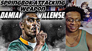 Reaction to Damian Willemse Is A Springbok Attacking Weapon  Speed Skills Steps amp Big Hits [upl. by Phyllida182]