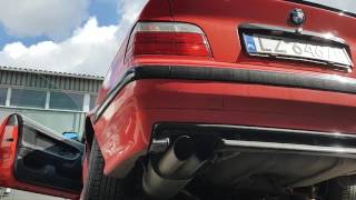 BMW e36 m50b25 custom EXHAUST [upl. by Nohshan]