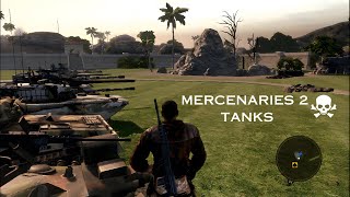 Mercenaries 2 World in Flames Gameplay  ALL TANKS ⛴ [upl. by Nywg]