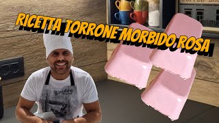 Ricetta completa torrone morbido rosa pistacchio e lampone [upl. by Ennayrb]