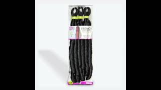 FRENCH CURL BRAID Synthetic Braiding  Crochet Hair [upl. by Attegroeg]