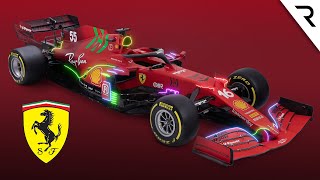 Whats new on Ferraris radically changed 2021 F1 car [upl. by Odarnoc]