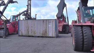 D3353  9000 kg used Hyster 2200XM12EC container forklift from 2008 [upl. by Nannahs]