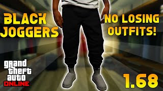 Easiest Method On How To Get Black Joggers In GTA 5 Online 168 NO TRANSFER GLITCH [upl. by Heger]