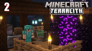 MINECRAFT TERRALITH SURVIVAL  Nether Preparations EP2 [upl. by Brink]