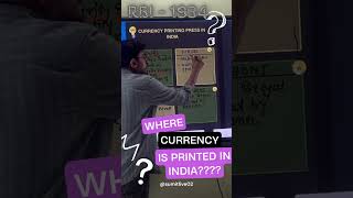 Currency Printing by RBI [upl. by Alegnad737]