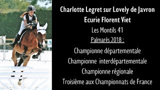 Generali Open de France 2018 Lamotte Beuvron  Championnat de France CSO  Charlotte Legret [upl. by Aleahpar324]