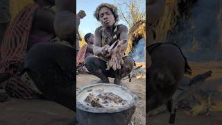 This is incredible delicious food made by hadzabe tribe middle of nowhere ‼️😋😲villagelife food [upl. by Owain]