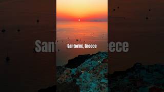 Sunset in Santorini Greece 🇬🇷 sunset travel greece santorini santorinisunset epic world [upl. by Radack]