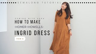 Ingrid Dress from Homer  Howells  Sewing Along Tutorial from Sewing Therapy [upl. by Suzy]