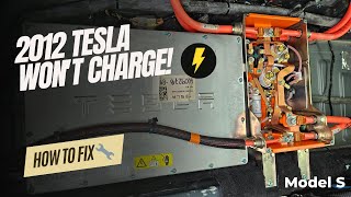 2012 Tesla Wont Charge ⚡️ How to Fix Gen1 Charger 🔧 [upl. by Philipson]