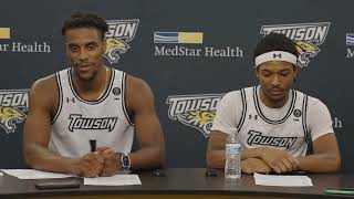 Full Press Conference Following Towson Mens Basketballs Victory Over Penn State WilkesBarre [upl. by Docila405]