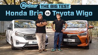 2024 Honda Brio vs Toyota Wigo Big Test of small hatchbacks  Top Gear Philippines [upl. by Elena]