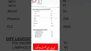 CBC Test Urdu Hindi  complete blood count  Dr irfan cbctest youtubeshorts drirfanazeem shorts [upl. by Norrahs70]