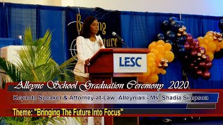 Alleyne School Barbados Graduation 2020  KEYNOTE SPEECH [upl. by Illehs905]