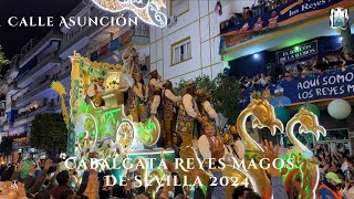 4K Cabalgata Reyes Magos en Calle Asunción 2024 Completo Ateneo de Sevilla [upl. by Llejk]