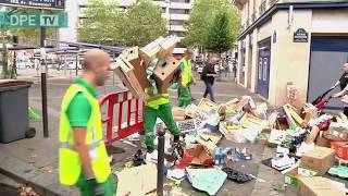 Nettoyage du marché de Daumesnil boulevard de Reuilly 12e arrondissement [upl. by Eillen]