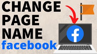 How to Change Facebook Page Name on PC Chromebook or Laptop  2024 Update [upl. by Zippora]