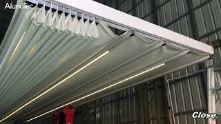 How Does the Waterproof Retractable Awning Roof WorkAlunotec Retractable Awnings [upl. by Letsirc486]