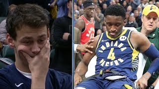 Victor Oladipo SCARY LEG INJURY  Raptors vs Pacers  January 22 2019  201819 NBA Season [upl. by Pentheam]