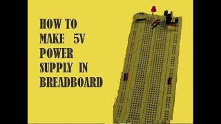 How to make 5v power supply in Breadboard [upl. by Eirret]