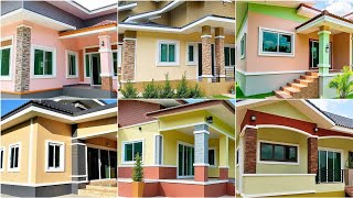 Top 400 House Painting Colours Outside 2024 Exterior Wall Paint Color Combinations amp Ideas [upl. by Pressman]