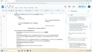 How to Use the Dictionary in Google Docs Guide [upl. by Cirilla]