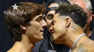 SOCIAL GLOVES YOUTUBE VS TIKTOK FULL WEIGH IN COVERAGE🥊🥊🥊 [upl. by Lrac]