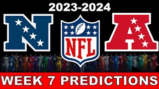 NFL Week 7 Game Predictions 2023 Predicting Every Matchup [upl. by Hannad]