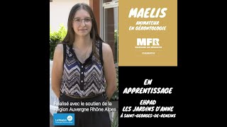 FORMATION Adulte Animateur en Gérontologie MFR de Charentay [upl. by Elah468]