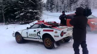 Stratos starting on SS1 Rally Hadeland [upl. by Lisabet]