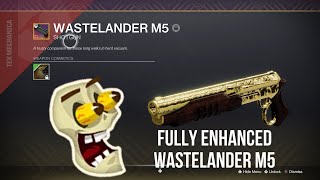 Fully Crafted Wastelander M5 compared to non crafted Both 55 God rolls [upl. by Bradford]