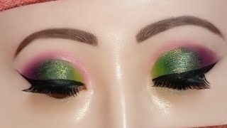 glossy glitter eye makeup tutorialeyemakeuptips eyemakeupoftheday eyemakeupeyemakeupkaisekare [upl. by Anytsirk471]