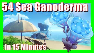 54 Sea Ganoderma in 15 Minures Island Region  Material Farm  Genshin Impact [upl. by Esinereb]