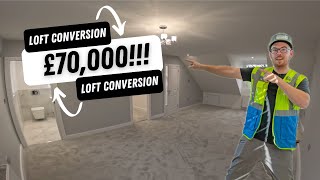 £70000 LOFT CONVERSION UK  STUNNING [upl. by Ecirp429]