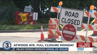 Portion of Atwood Ave set to fully close Monday amid ongoing construction [upl. by Akenet692]