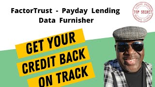 FactorTrust  Payday Lending Data Furnisher [upl. by Bertasi]