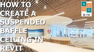 How to Create Baffle Ceiling in Revit [upl. by Asssilem]