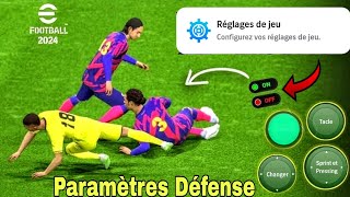 Paramètres pour jouer comme un pro sur efootball 24 mobile [upl. by Graner]