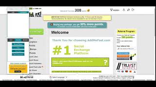 AddMeFast Unlimited Points 2022 Working 100 Imacros Script BOT [upl. by Nawaj]