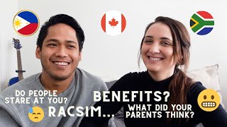 INTERRACIAL COUPLE QampA  interracial couple youtubers AMWF Filipino QampA [upl. by William143]