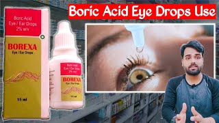 Boric acid eye drop  Boric acid powder uses  boric acid ke fayde  Medical jankari [upl. by Ecinaj]